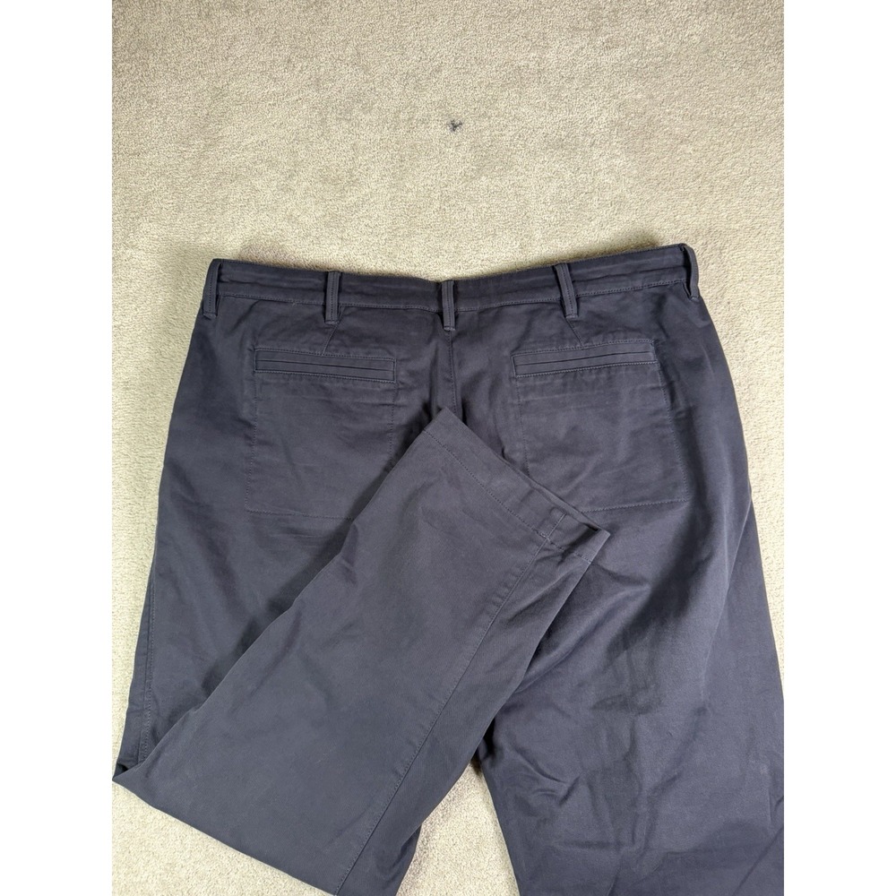 LL Bean Pants Men 40x29 Blue Comfort Stretch Chino Standard Fit Cool Max Slacks